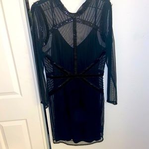 H&M beaded black dress.